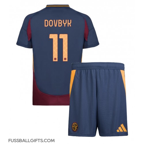 AS Roma Artem Dovbyk #11 Fußballbekleidung 3rd trikot Kinder 2024-25 Kurzarm (+ kurze hosen)